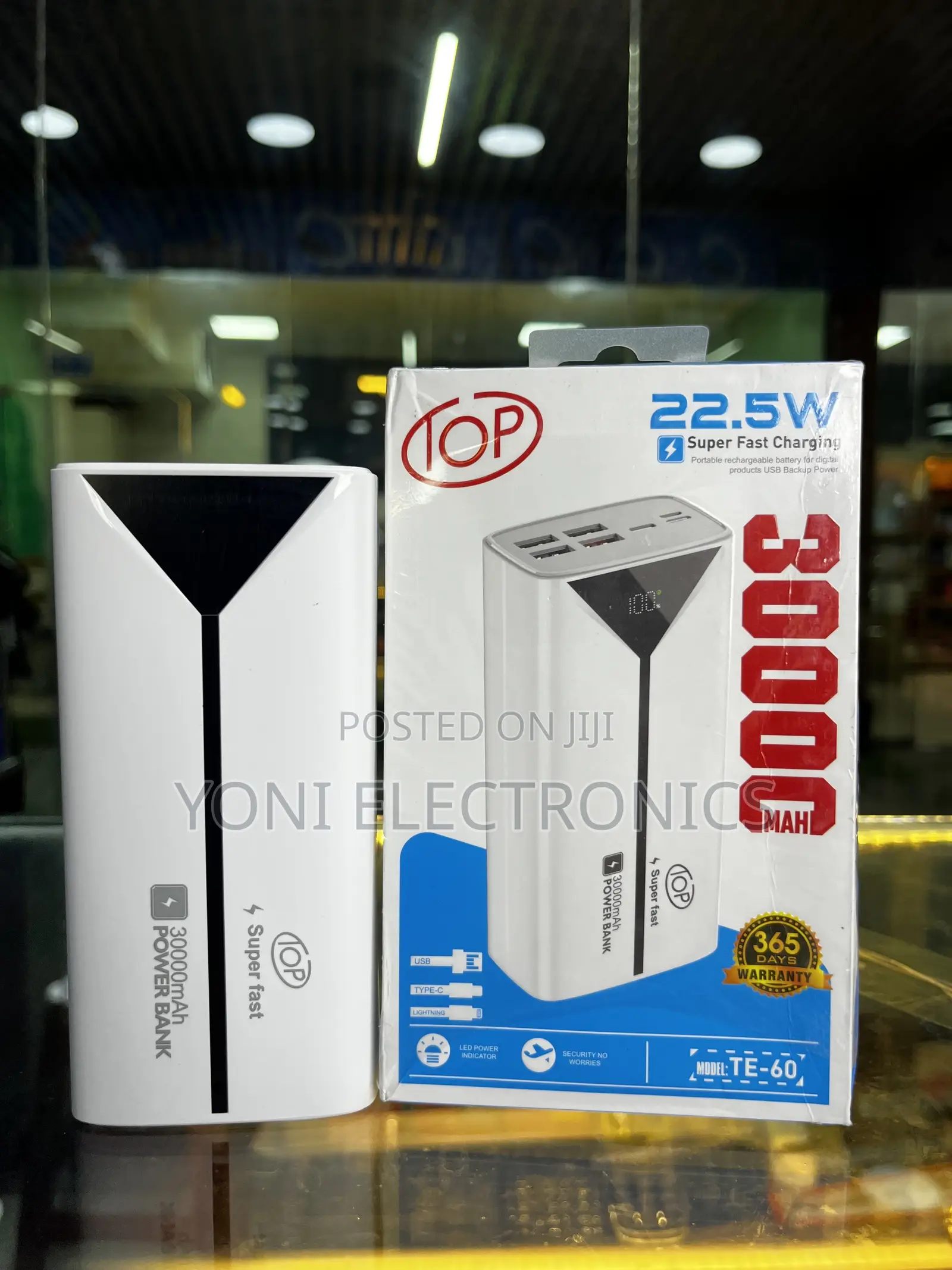 Top Te-60 30000mah Super Fast Charging Power Bank