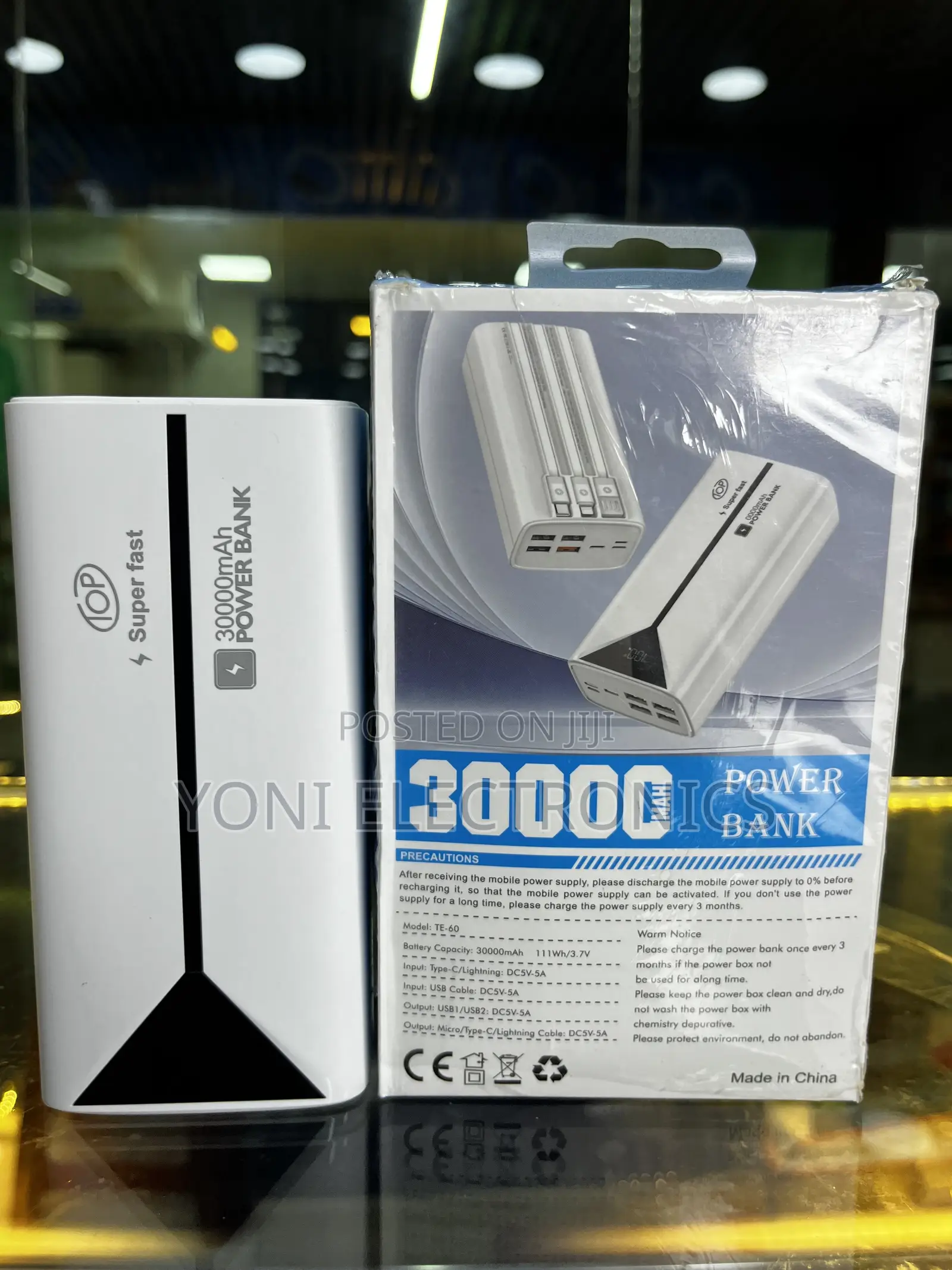 Top Te-60 30000mah Super Fast Charging Power Bank