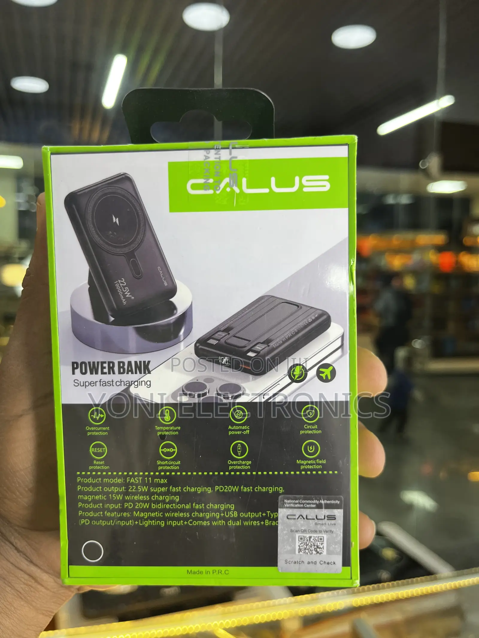 Calus Fast11 Max 10000mah Magnetic Wireless Power Bank