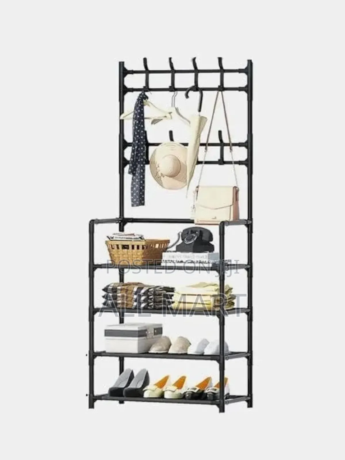 3-in-1 Clothes Rack + Shoe Organizer - Smart Home Solution!