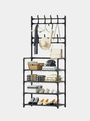 3-in-1 Clothes Rack + Shoe Organizer - Smart Home Solution!