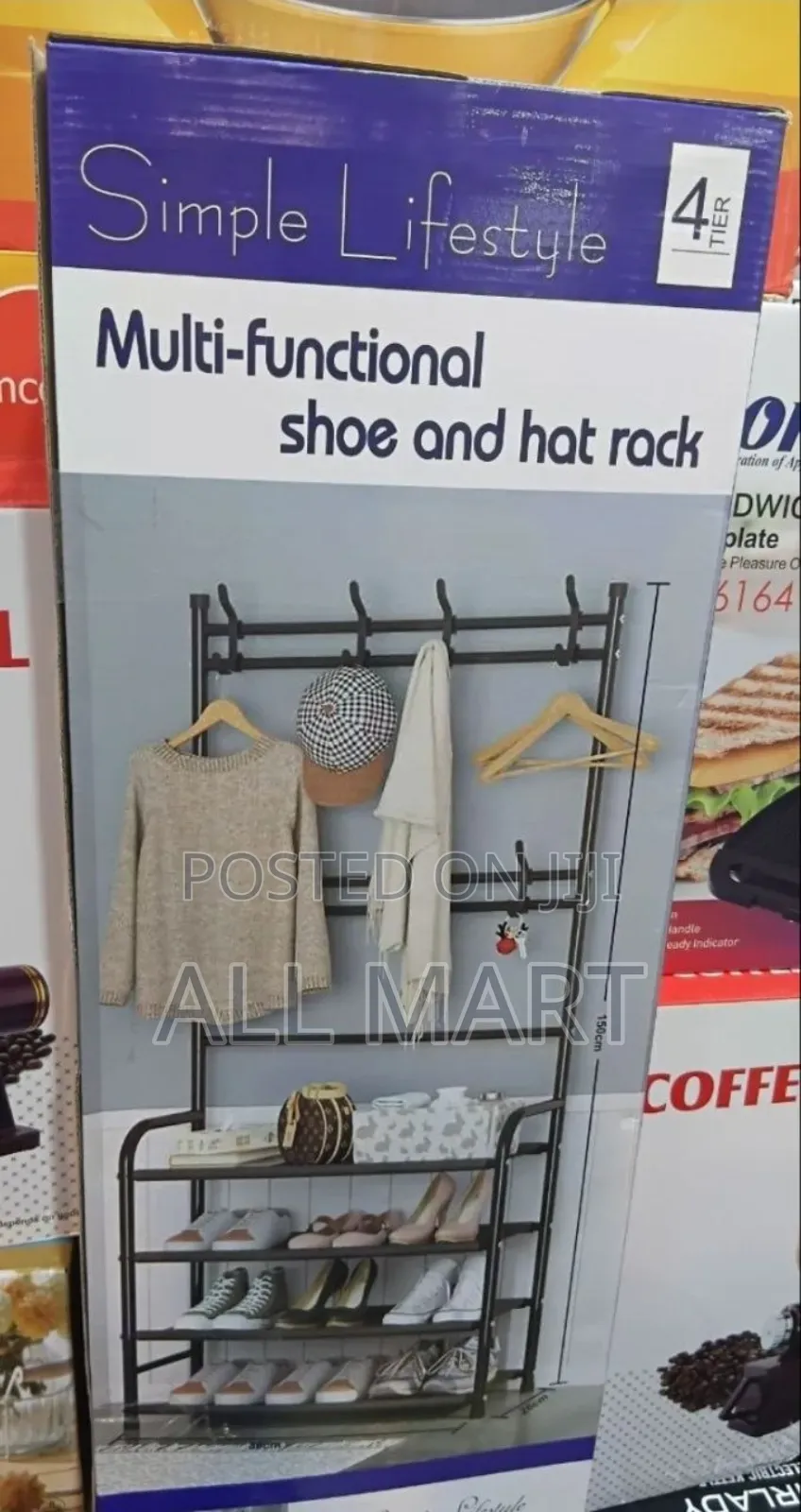 3-in-1 Clothes Rack + Shoe Organizer - Smart Home Solution!