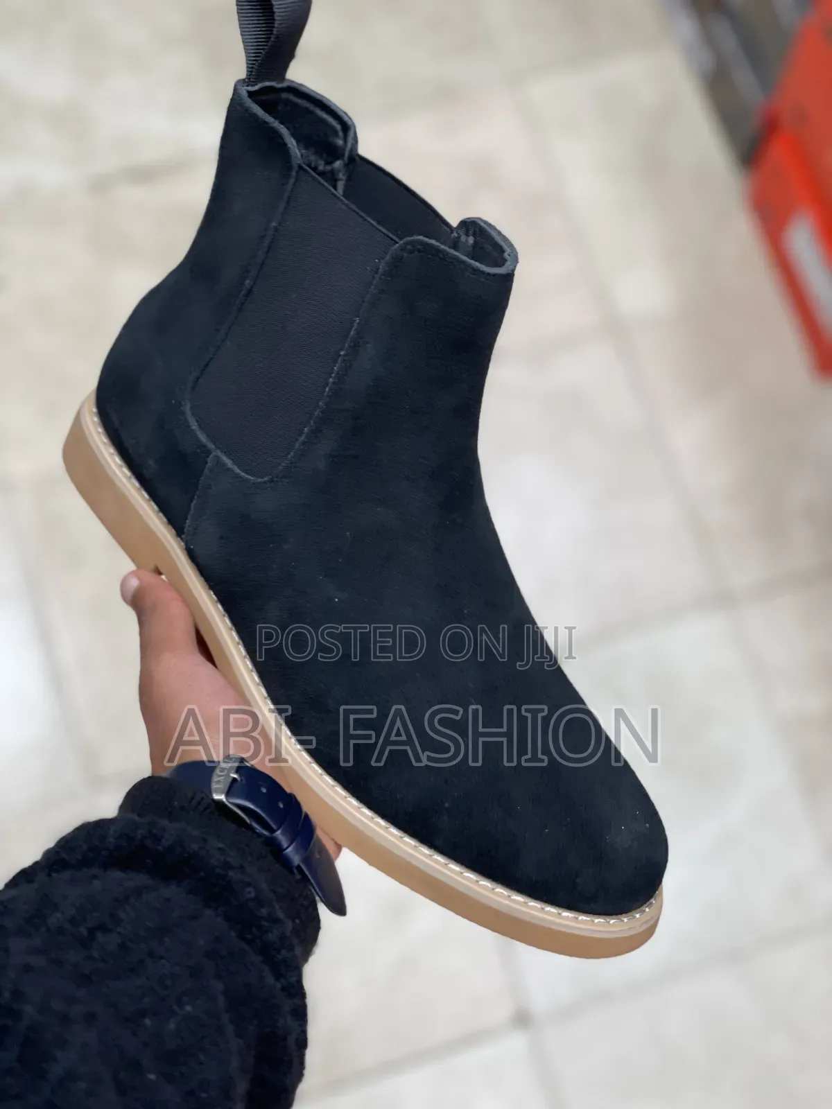 Chelsea Boots Black Suade Orignal