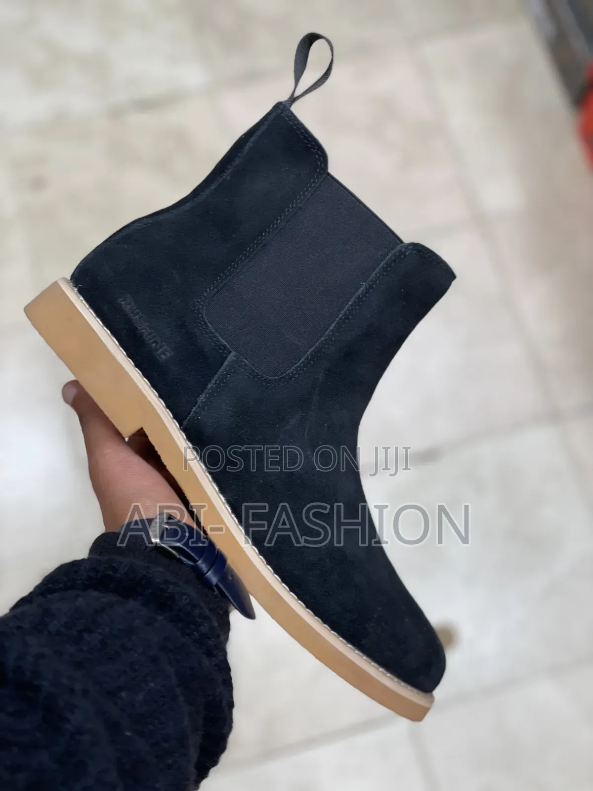 Chelsea Boots Black Suade Orignal