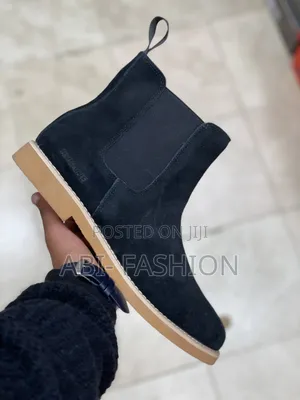 Chelsea Boots Black Suade Orignal