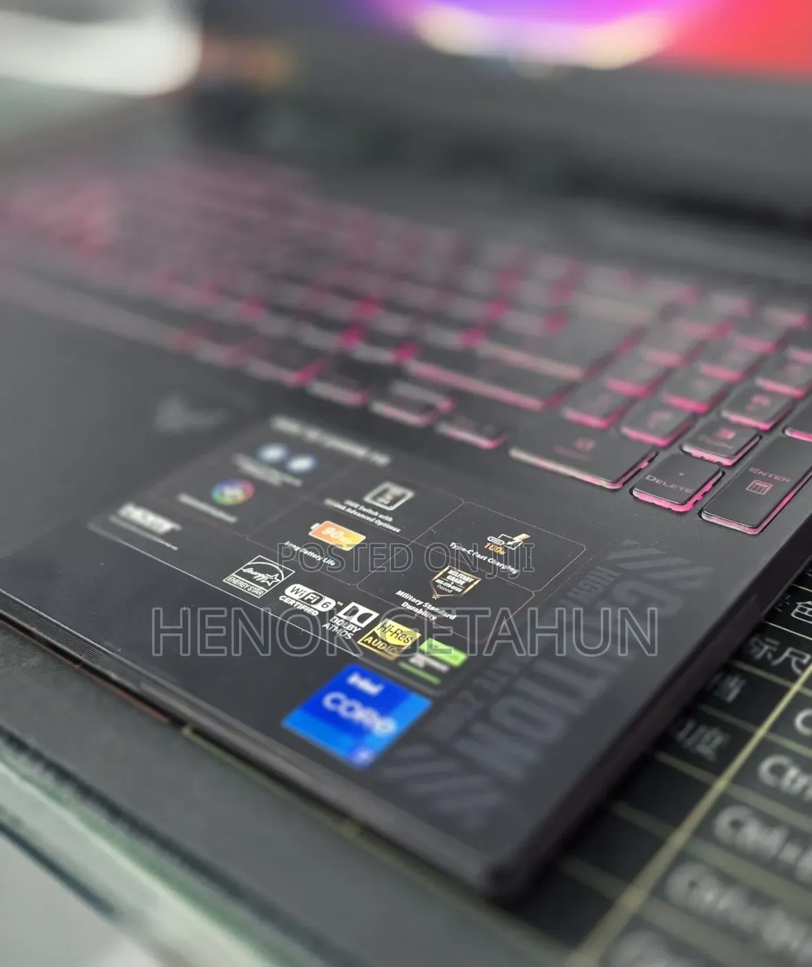 New Laptop Asus TUF Gaming A15 16GB Intel Core i7 SSD 1T