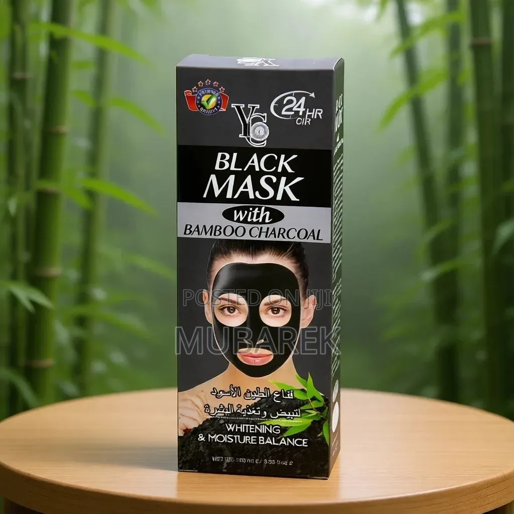 Bamboo Charcoal Black Mask for Clear and Oil Free Skin