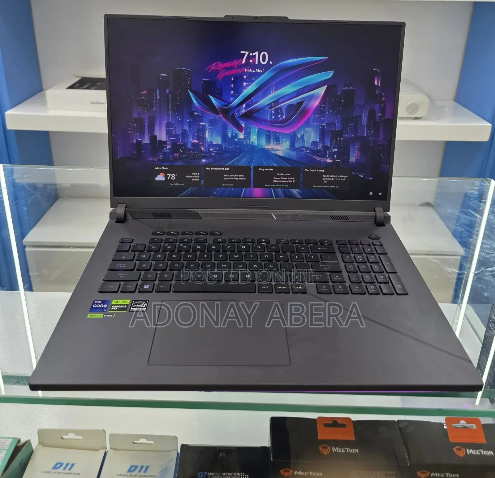 New Laptop Asus ROG Strix G18 16GB Intel Core i9 SSD 1T