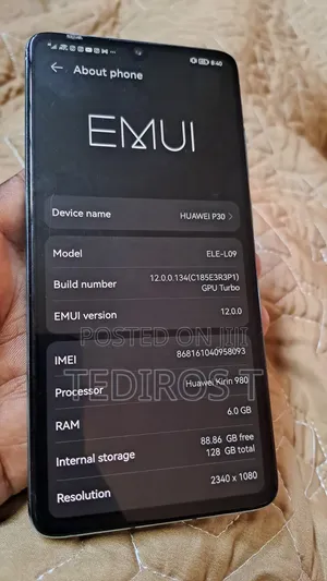Huawei P30 128 GB Blue