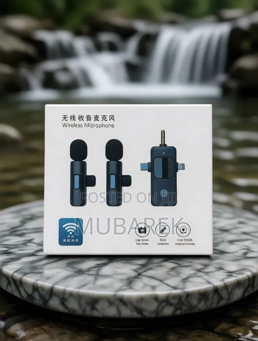Noise Cancelling Wireless Lavalier Mic for Live Streaming