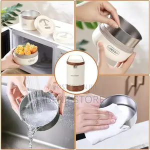 ባለ 3 ብዛት ቆንጆ የምሳ መያዣ 3 Piece Portable Insulated Lunch Container