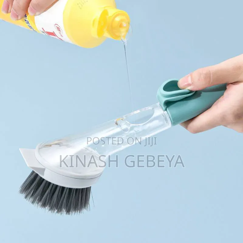 Kitchen Dish Brush With Soap Dispenser