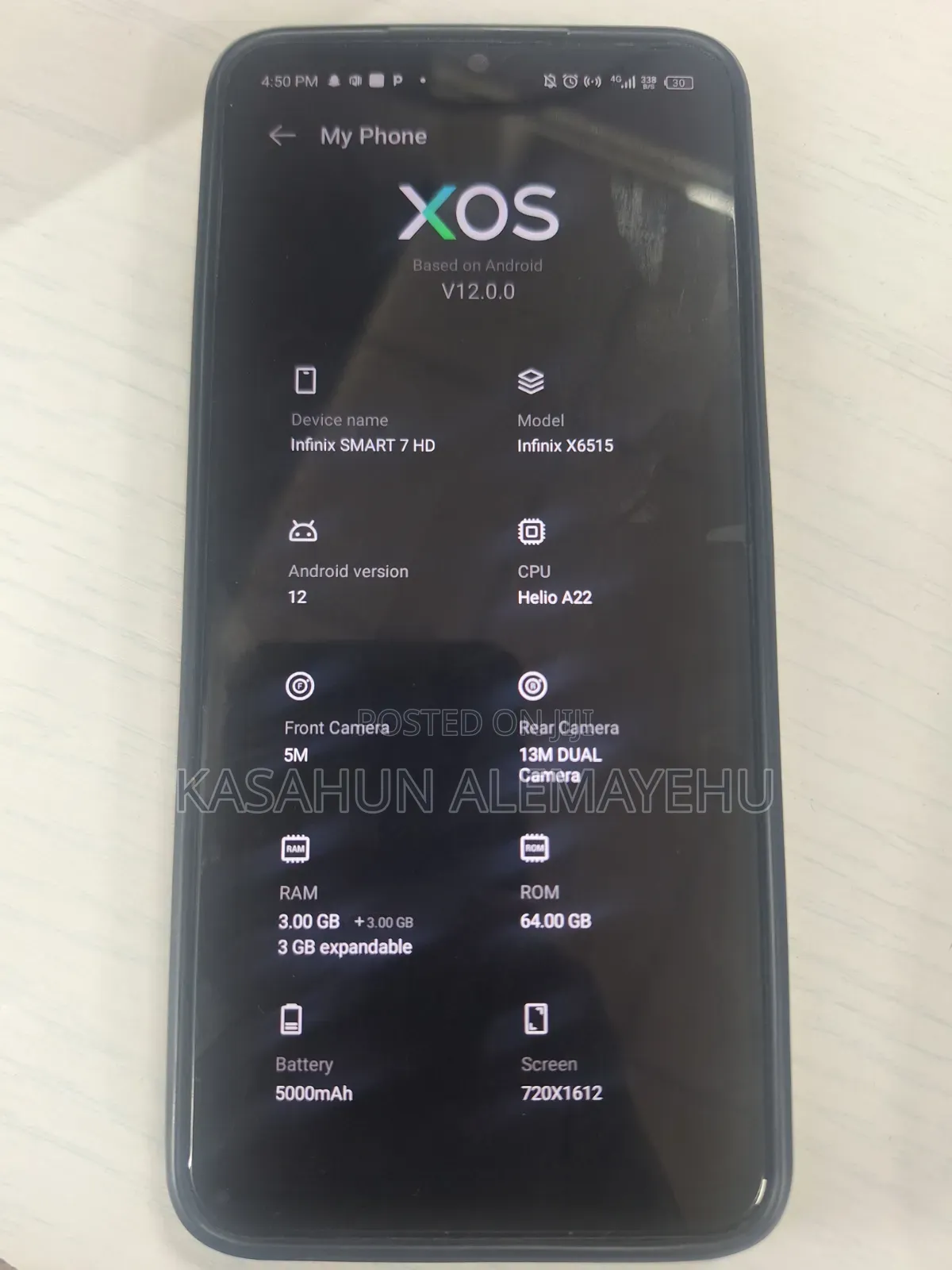 Infinix Smart 7 HD 64 GB Blue