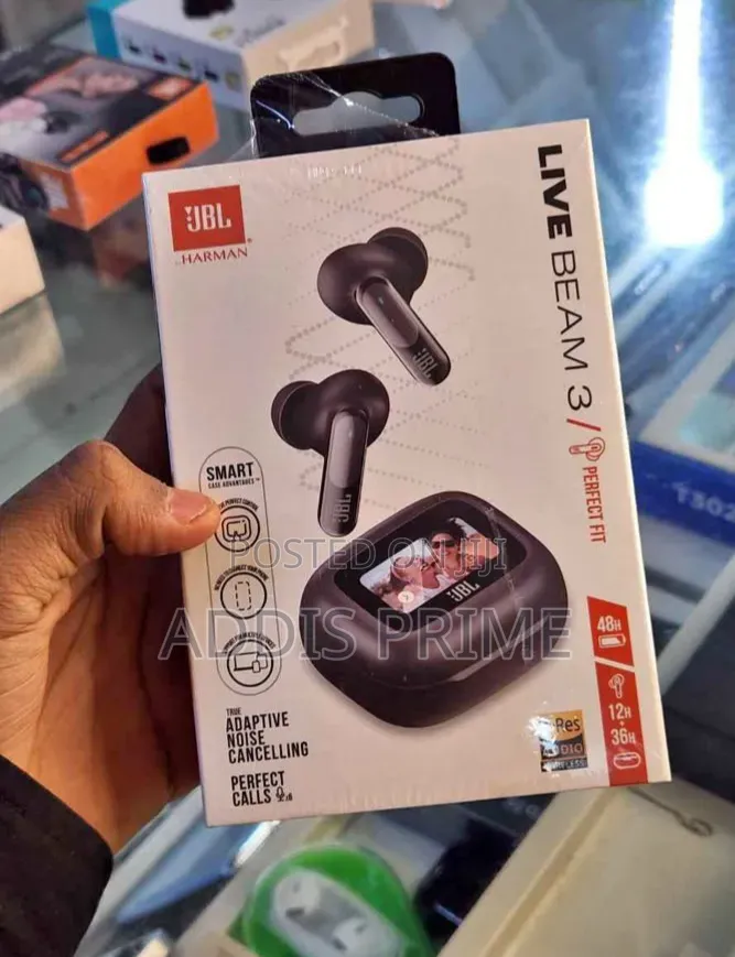 JBL Live Beam 3 Wireless Earpod With Long Battery Life Smart Display
