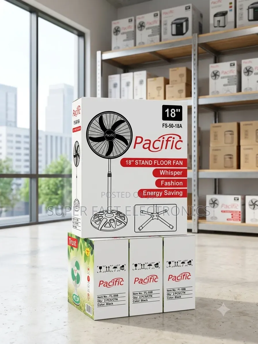 ​Pacific 18" Stand Floor Fan (Model: Fs-50-18a)