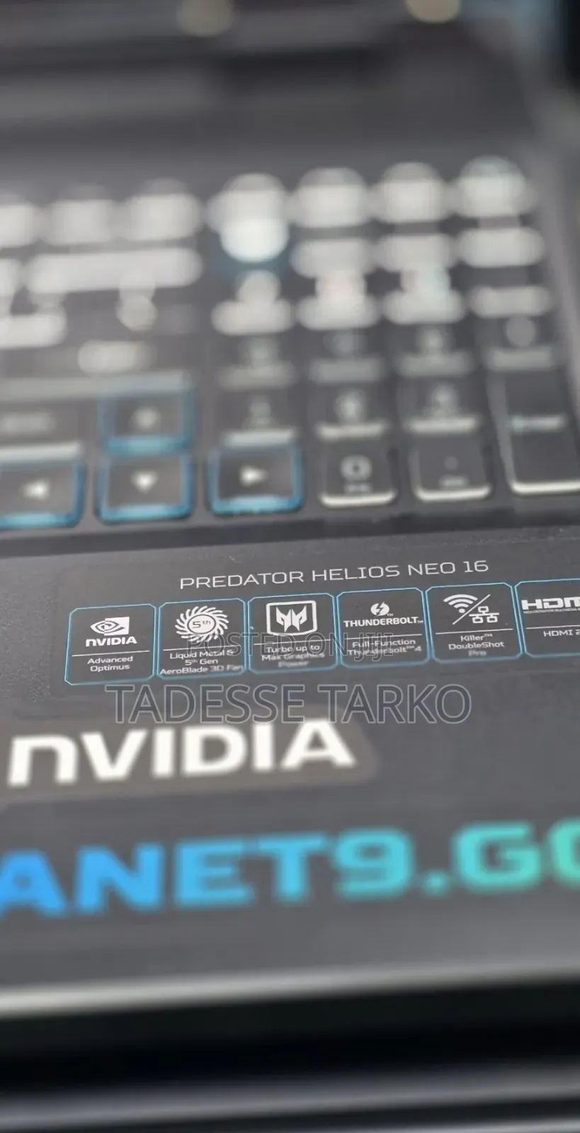 New Laptop Acer Predator Helios Neo 16 16GB Intel Core i7 SSD 512GB