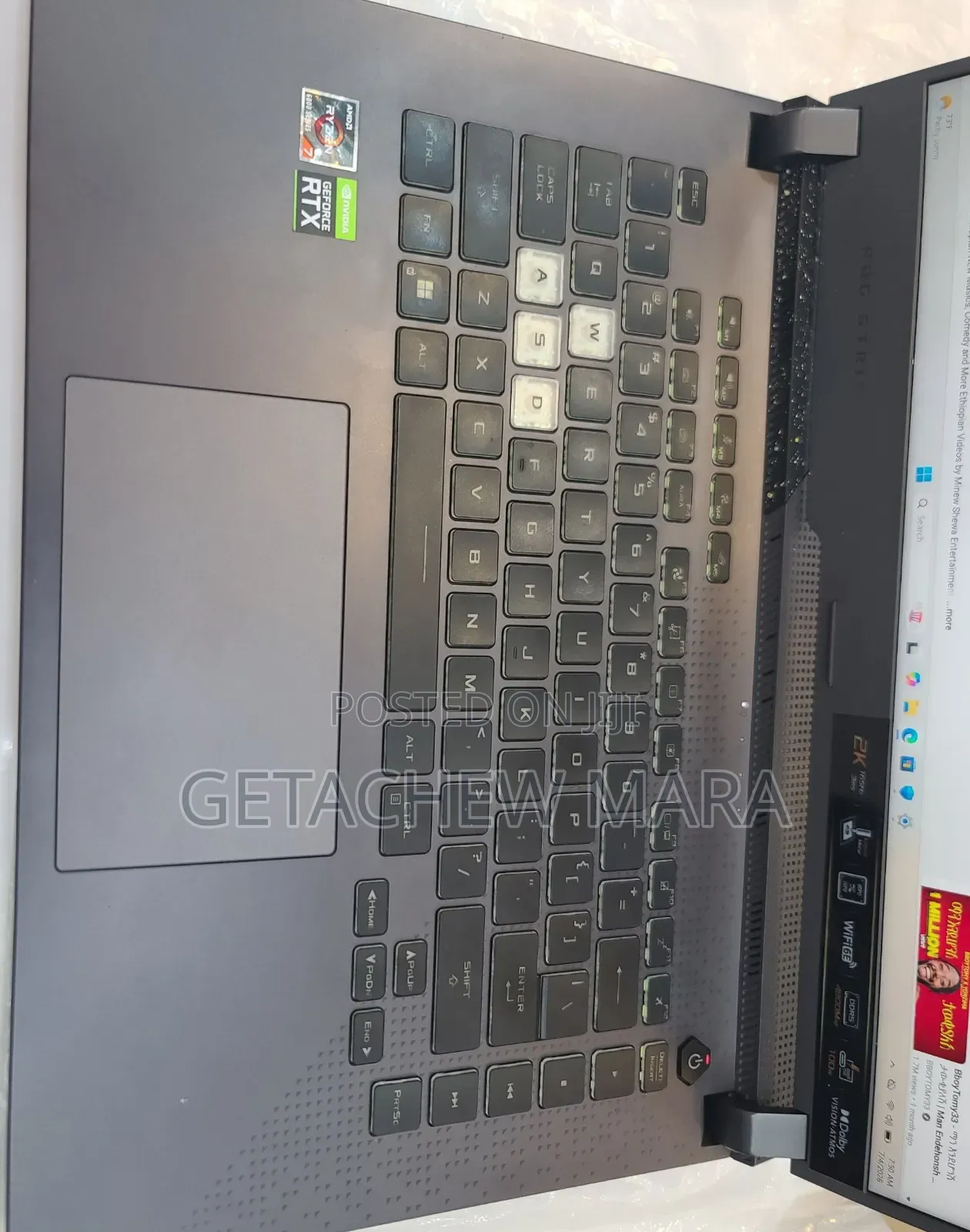 New Laptop Asus ROG Strix G15 16GB AMD Ryzen 7 SSD 512GB