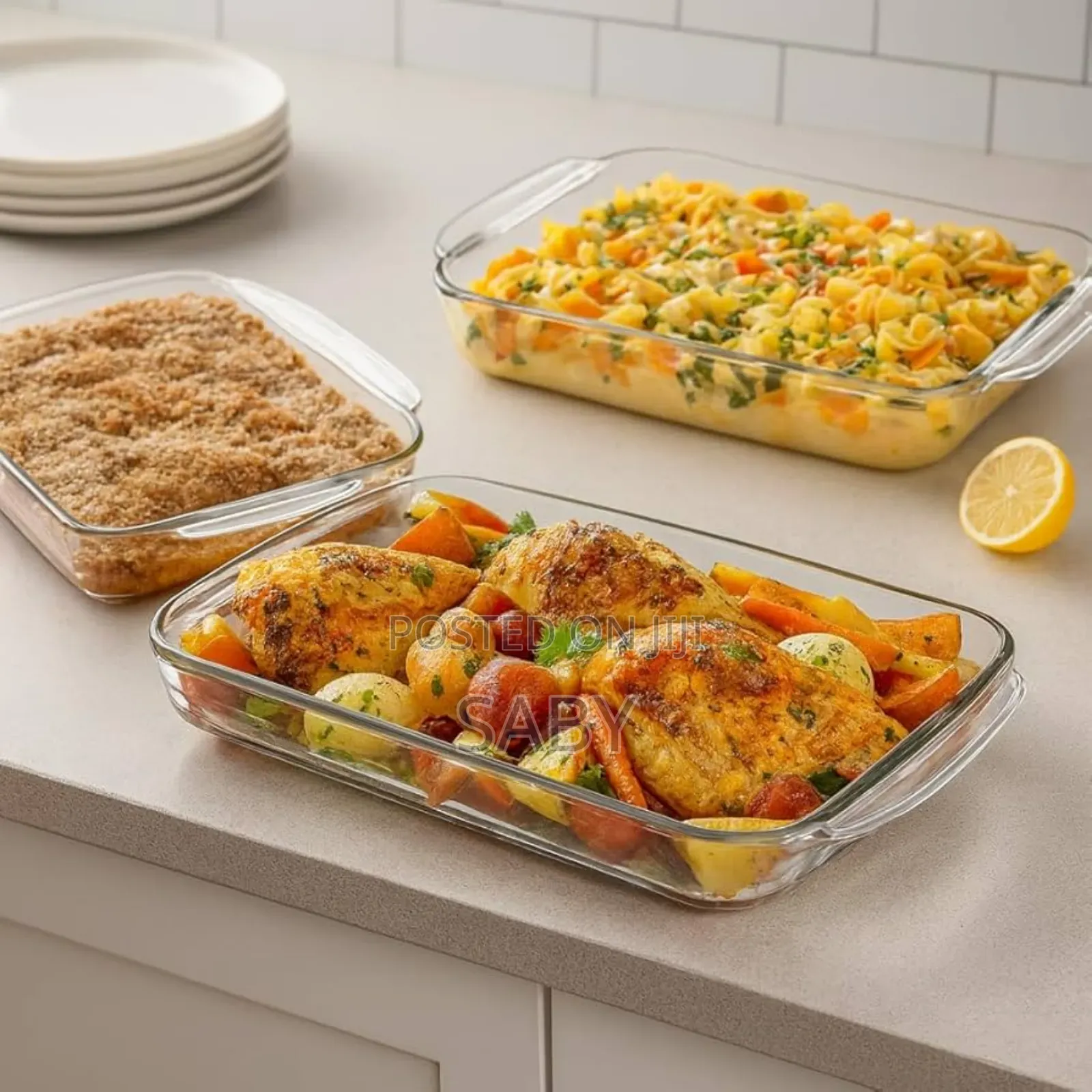 3-Piece Glass Bakeware Set