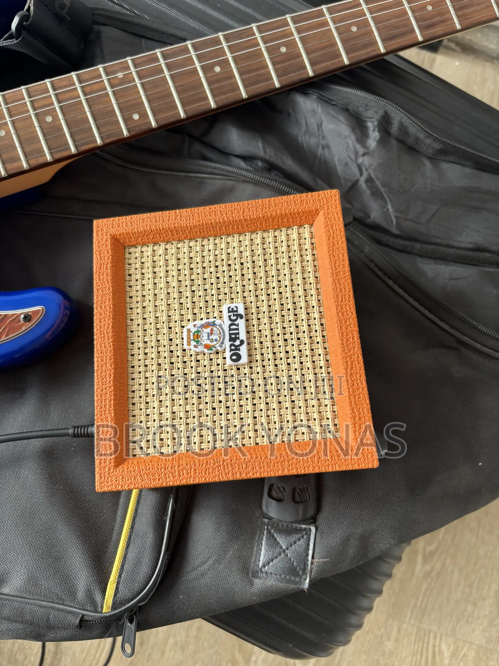 Sqoe Sest230 Electric Guitar and Orange Crush Mini Amp