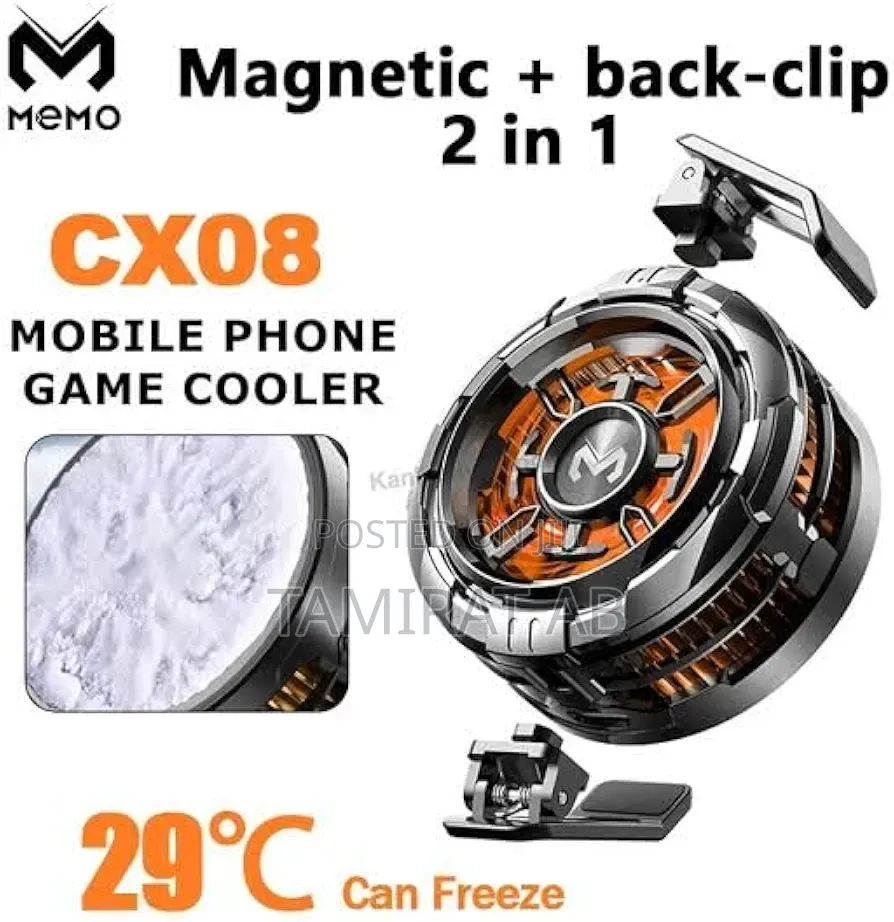 Memo Cx08 15w Frozen Type Magnetic Clip Phone Cooler