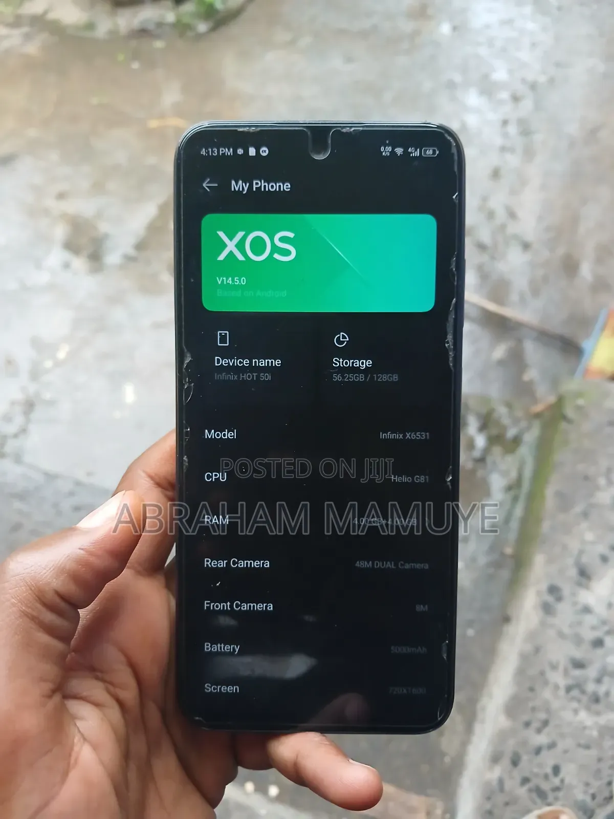 Infinix Hot 50i 128 GB Blue