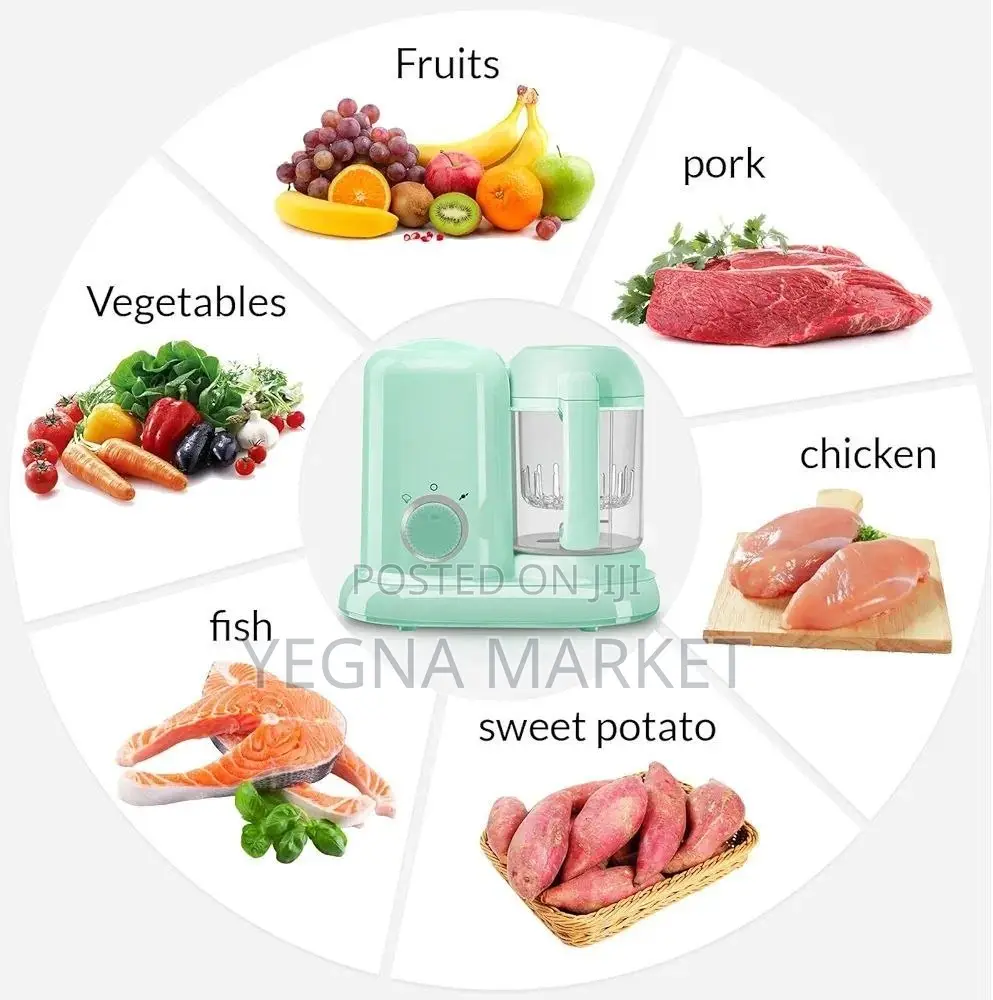 Babey Food Processerየልጆች የምግብ ማቀነባበሪያ ምግቦችን ያሞቃል፣እስቲም ያደርጋል፣እዲሁም ይፈጫል