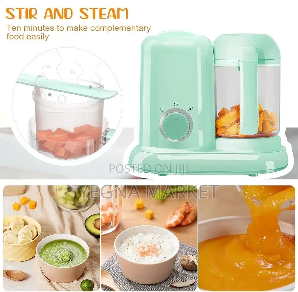 Babey Food Processerየልጆች የምግብ ማቀነባበሪያ ምግቦችን ያሞቃል፣እስቲም ያደርጋል፣እዲሁም ይፈጫል