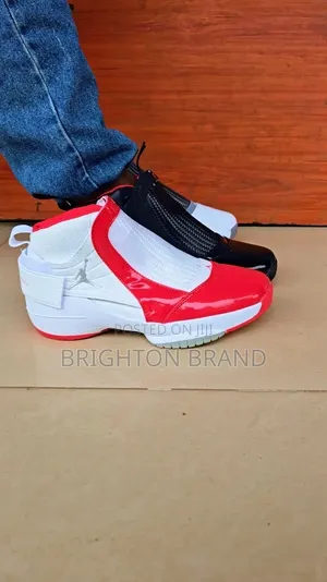 Air Jordan 19 White and Red