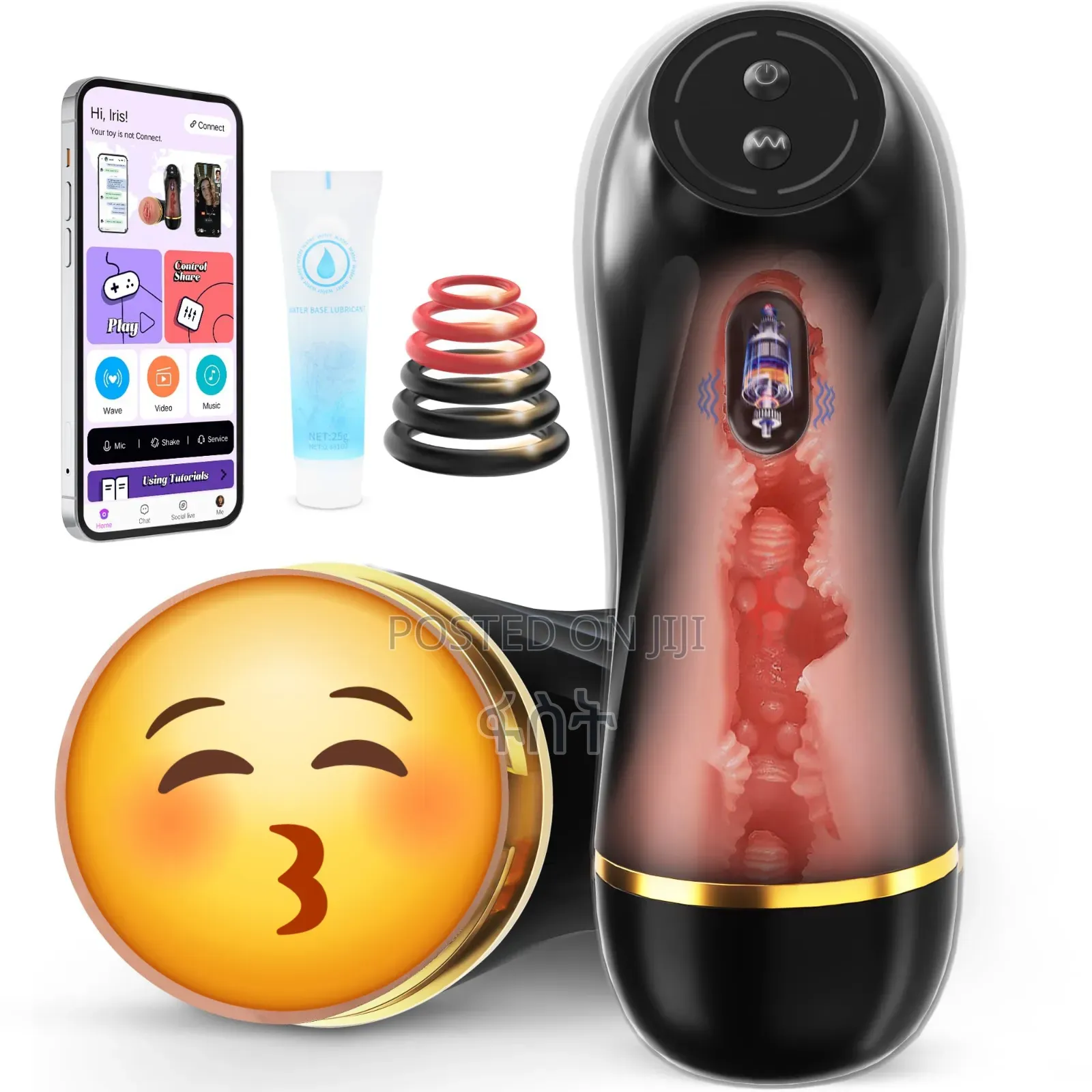 Vibrating Male Masturbator Pocket Pussy - App Control