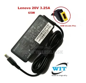 Lenovo 20v 3.25a 65w Usb Square Yellow Port Charger