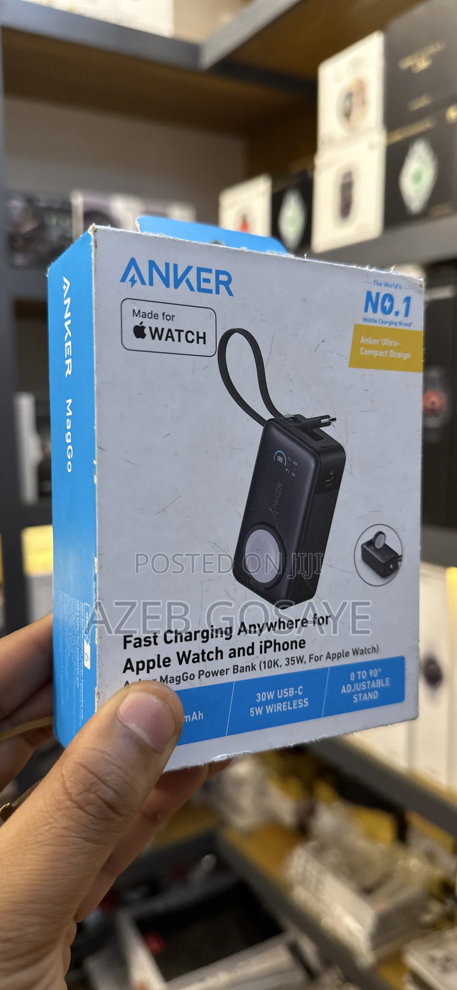 Anker Maggo Power Bank Apple Watch and iPhone