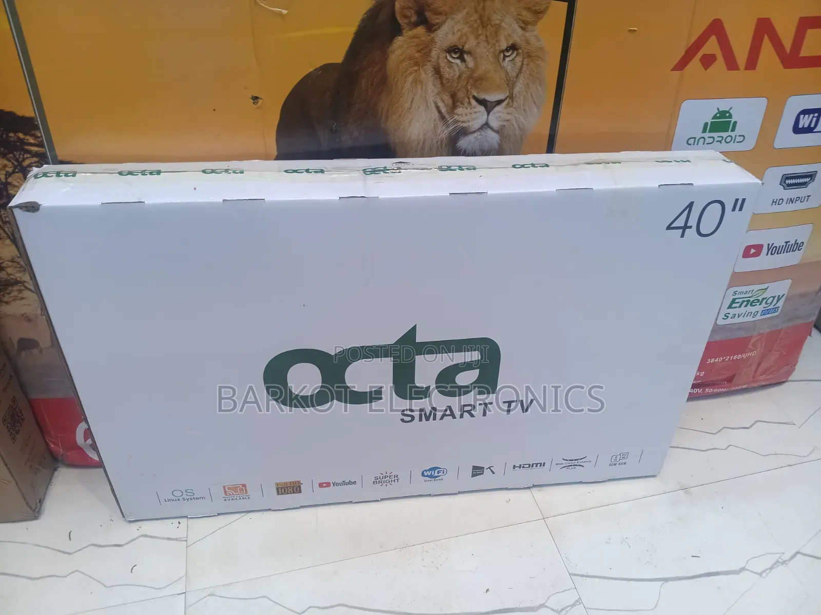 Octa Smart Led Tv 40 Inch Andraid Doubel Gelass 2026