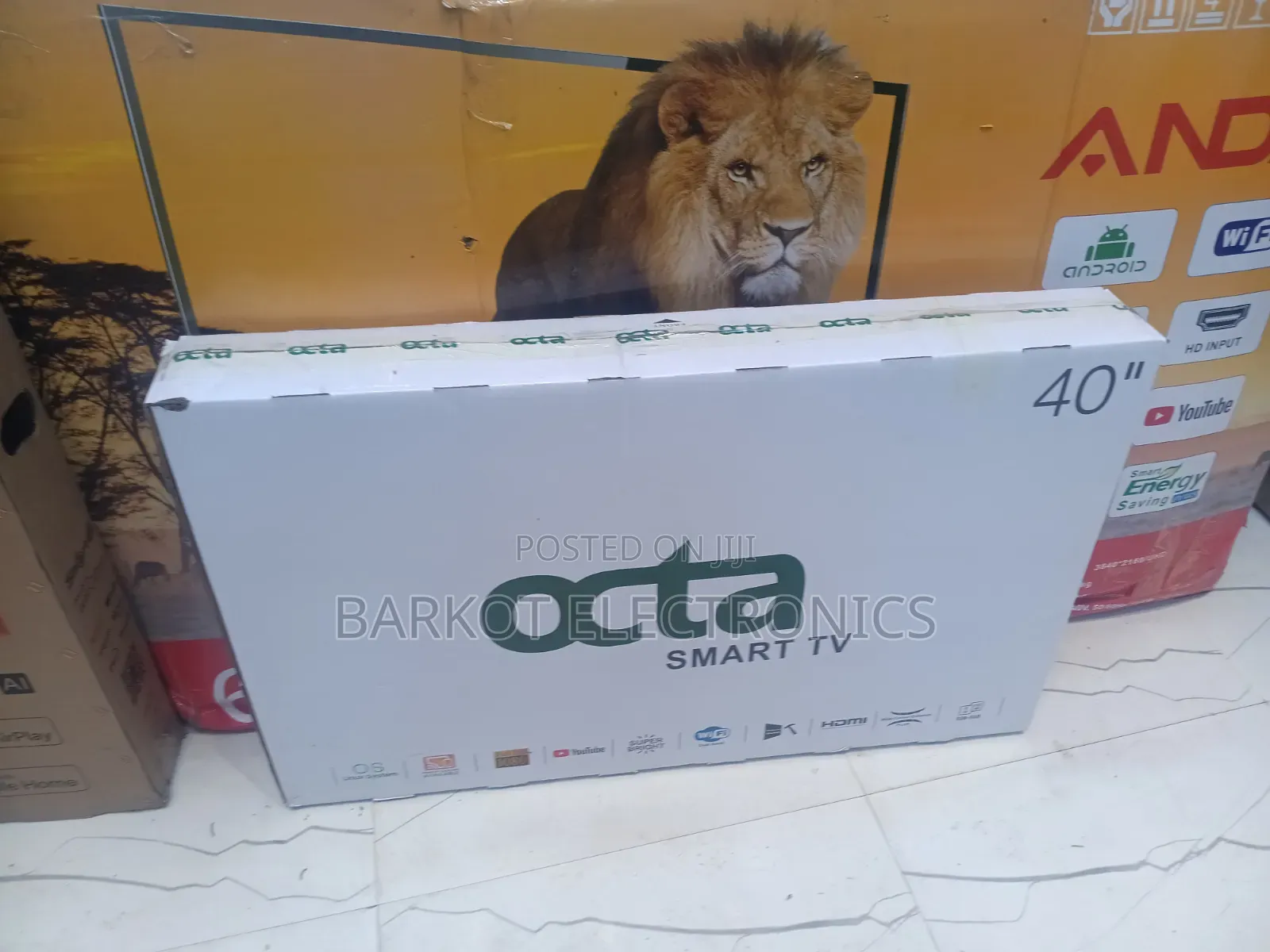 Octa Smart Led Tv 40 Inch Andraid Doubel Gelass 2026