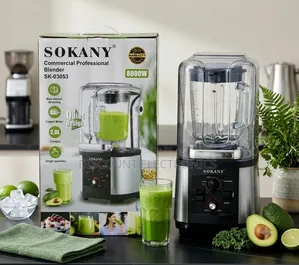 Sokany Commercial Blender – 8000w High-Power Soundproof Blender 2.0l