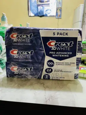 Crest 3d White Pro Advanced Whitening Toothpaste.