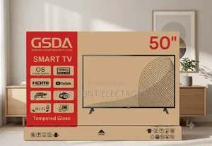 Gsda 50" Smart Tv – 1080p Full Hd, Tempered Glass, Coolita Os
