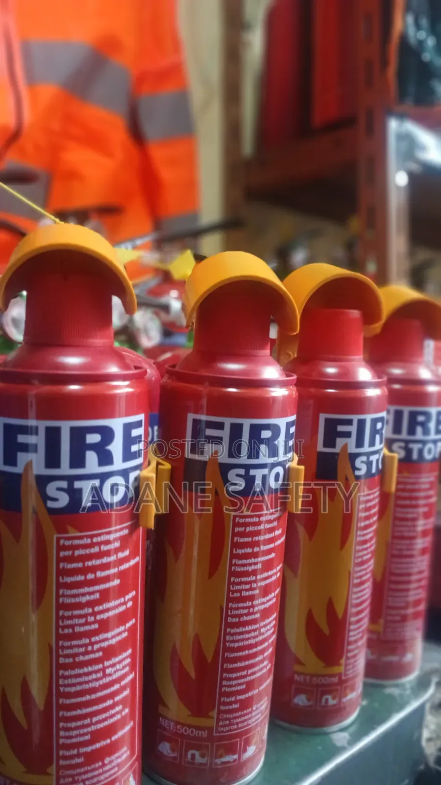 500ml Vehicle And Kitchen Fire Extinguisher እሳት ማጥፊያ ለመኪናዎ 500ሚሊ