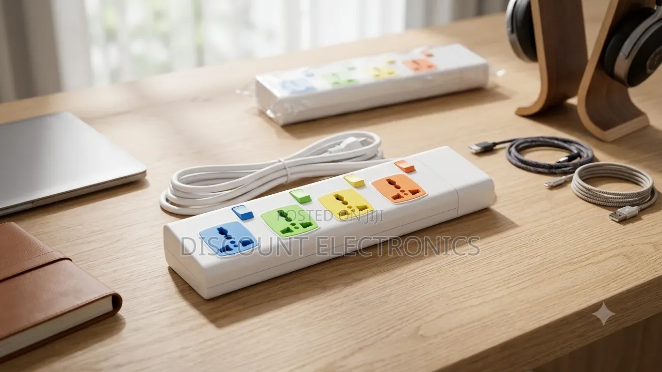 Multi-color 4-outlet Extension Cord With Individual Power Switches