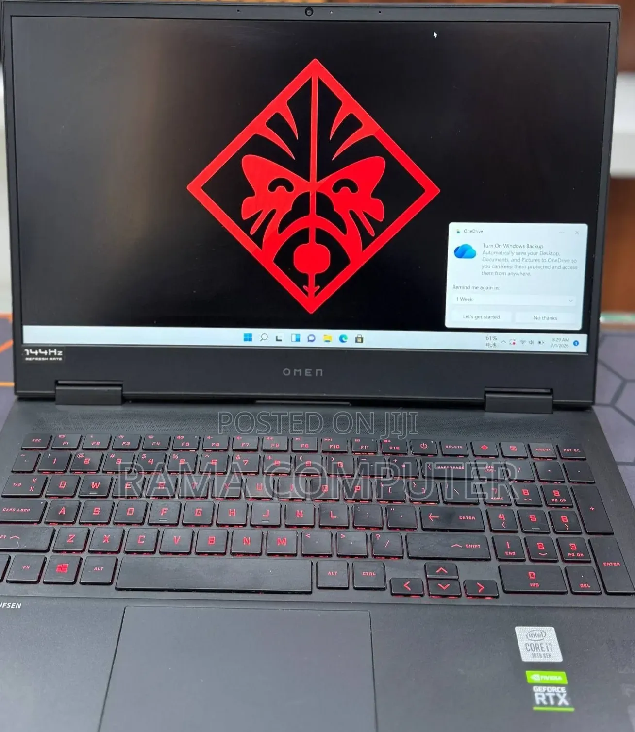 New Laptop HP Omen 15 8GB Intel Core i7 SSD 512GB