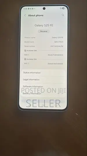 New Samsung Galaxy S25 FE 128 GB Black