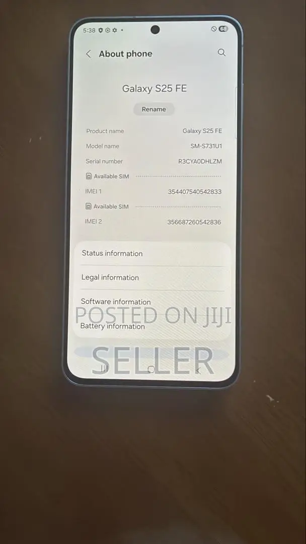 New Samsung Galaxy S25 FE 128 GB Black