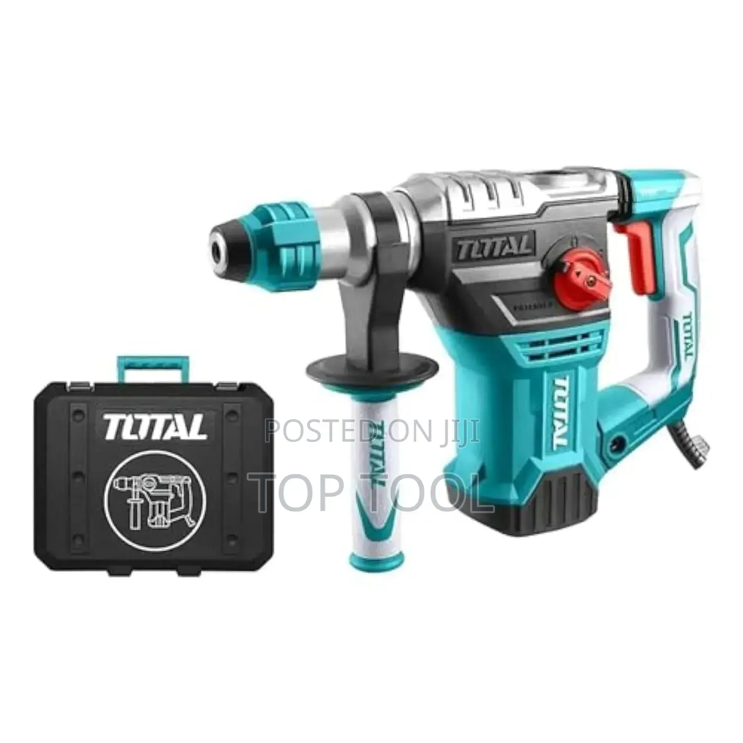፡Total Th ሮታሪ ሀመር 1500w ኃይል ያለው ሲሆን ሰማያዊና ግራጫ ቀለም ያለው የመሳሪያ ሞዴል