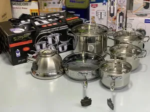 Zepter Cookware 6 in 1 Set Stainless Steel ኦርጅርል ድስት ለማቅረብም ለመጣድም