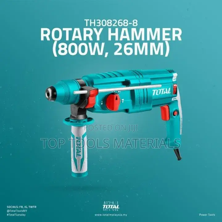 ፡Total Industrial Tools Th308268-2 800w ሮታሪ ሀመር ድሪል ሲሆን፣