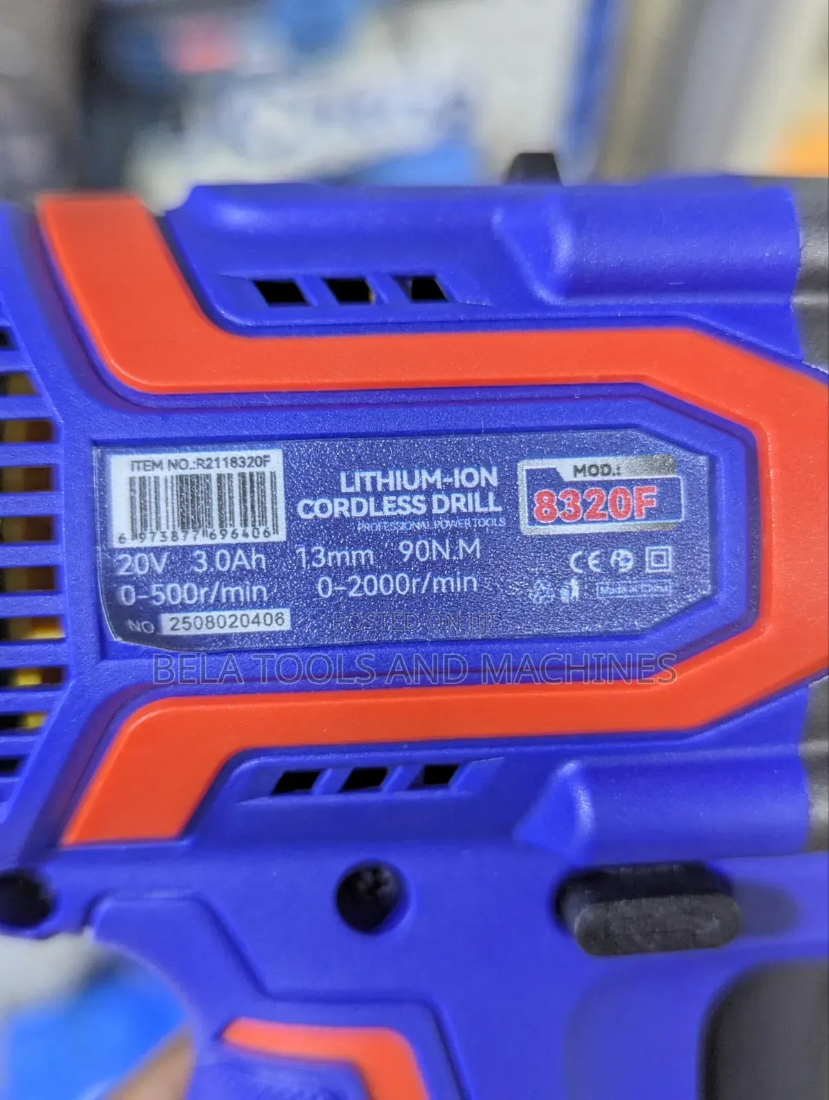 Sali Brushless Chargeable Drill 20v 3ampir 90nm Cordless Drill Big