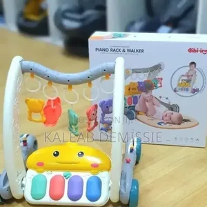2-in-1 Piano Rack Baby Walker