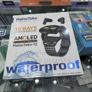 Haino Teko Water Proof Smart Watch With Earbud