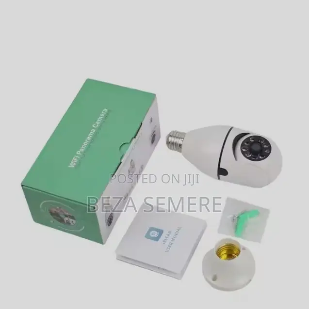 Ultra-Secure 360° Rotating Bulb CCTV Camera