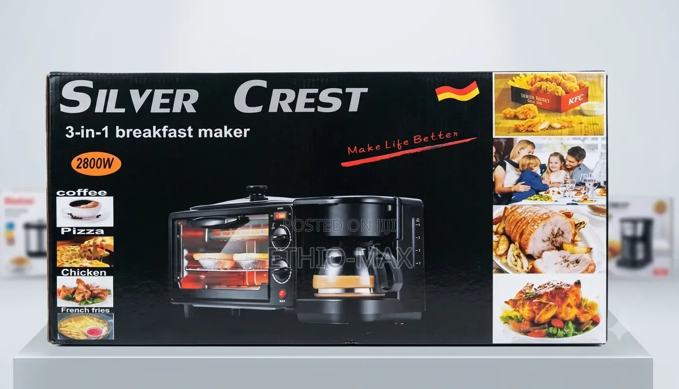 Silver Crest 3-in-1 Breakfast Maker – Brew, Bake Cook All at Once