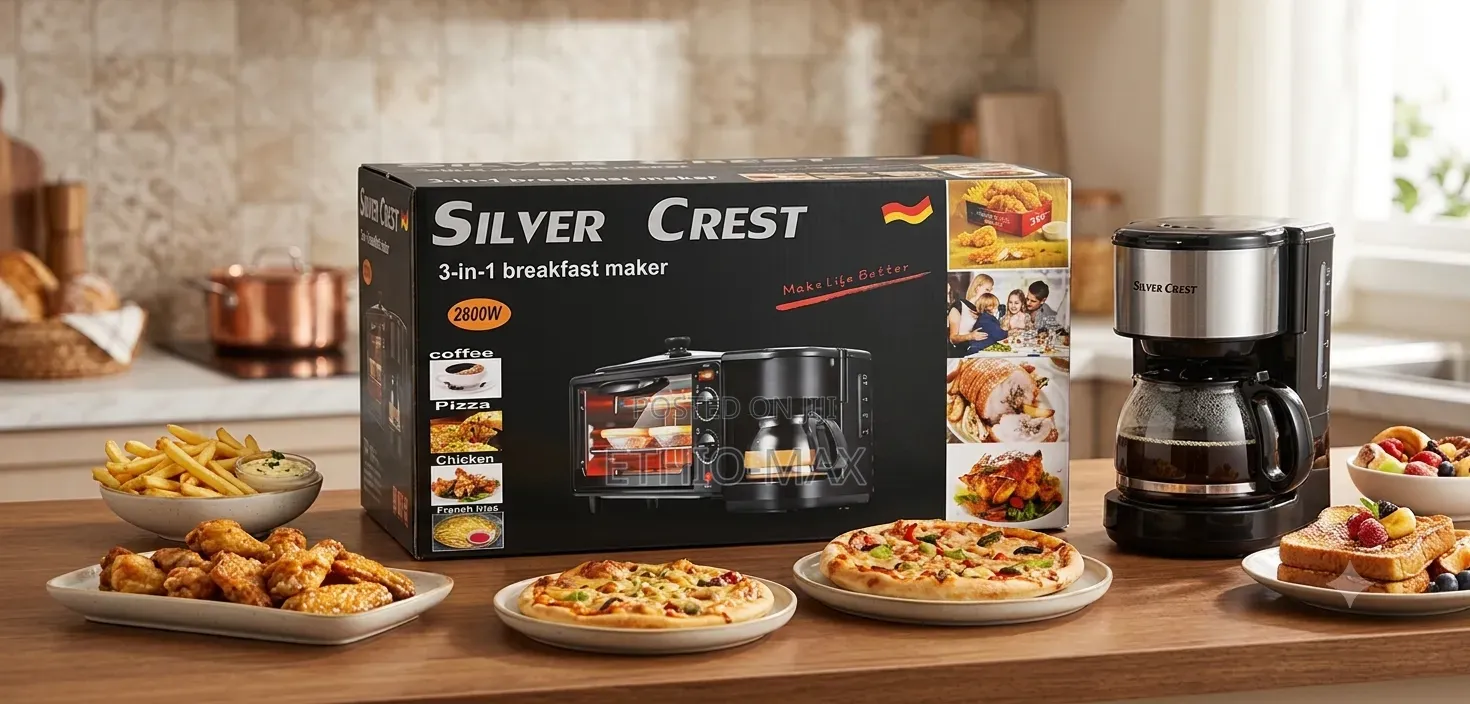 Silver Crest 3-in-1 Breakfast Maker – Brew, Bake Cook All at Once